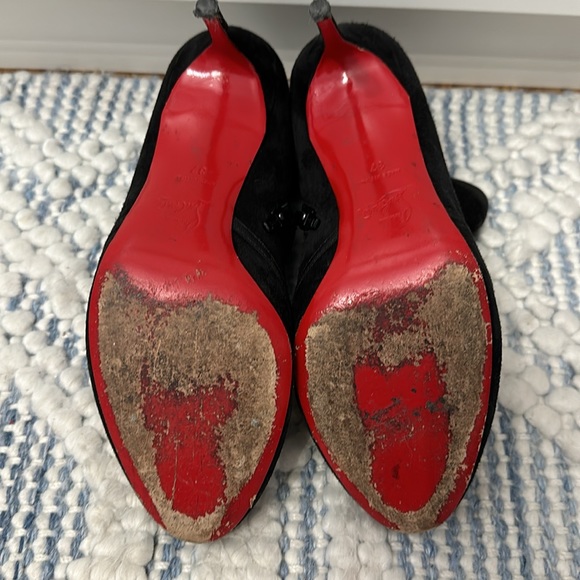 Christian Louboutin suede booties with bow - Picture 6 of 6